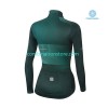 Femme Combinaison Cycliste Hiver + Collant sans Bretelles 2021 Sportful Leaf N002